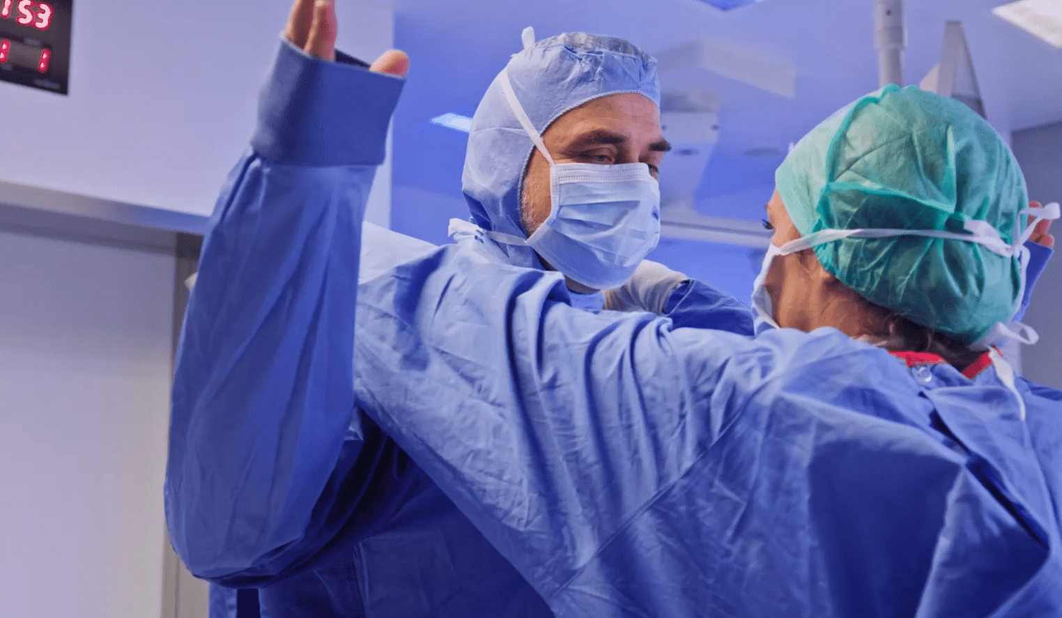 Tessuto tecnico riutilizzabile in sala operatoria